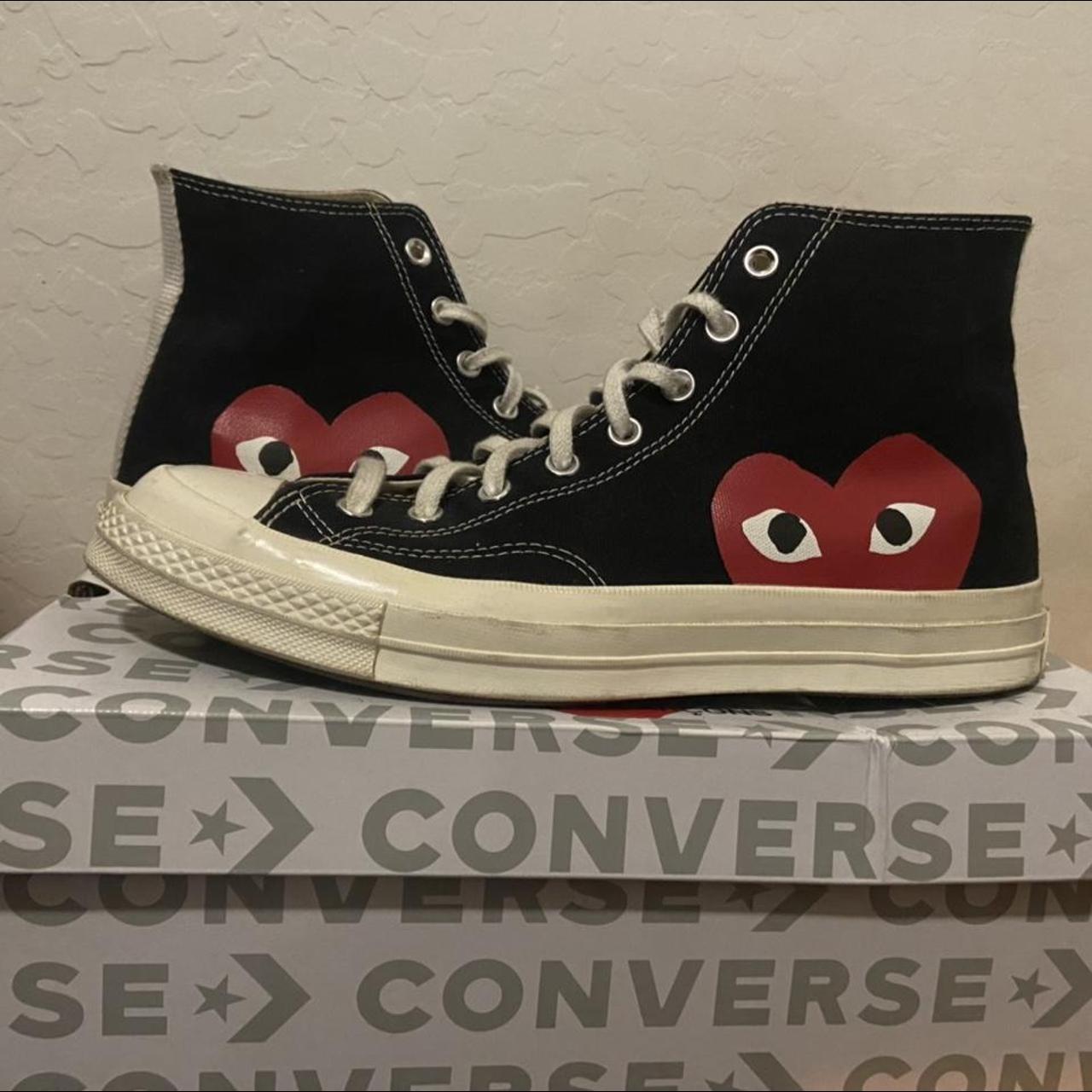 CDG x Converse Size 11 excellent condition only wore... - Depop