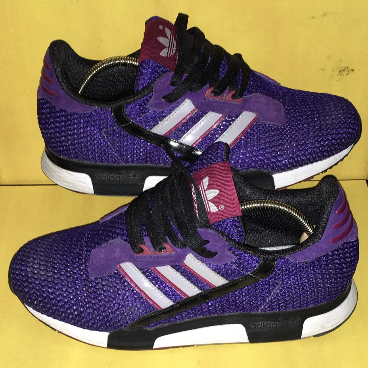 Adidas Originals Men's Purple Trainers | Depop