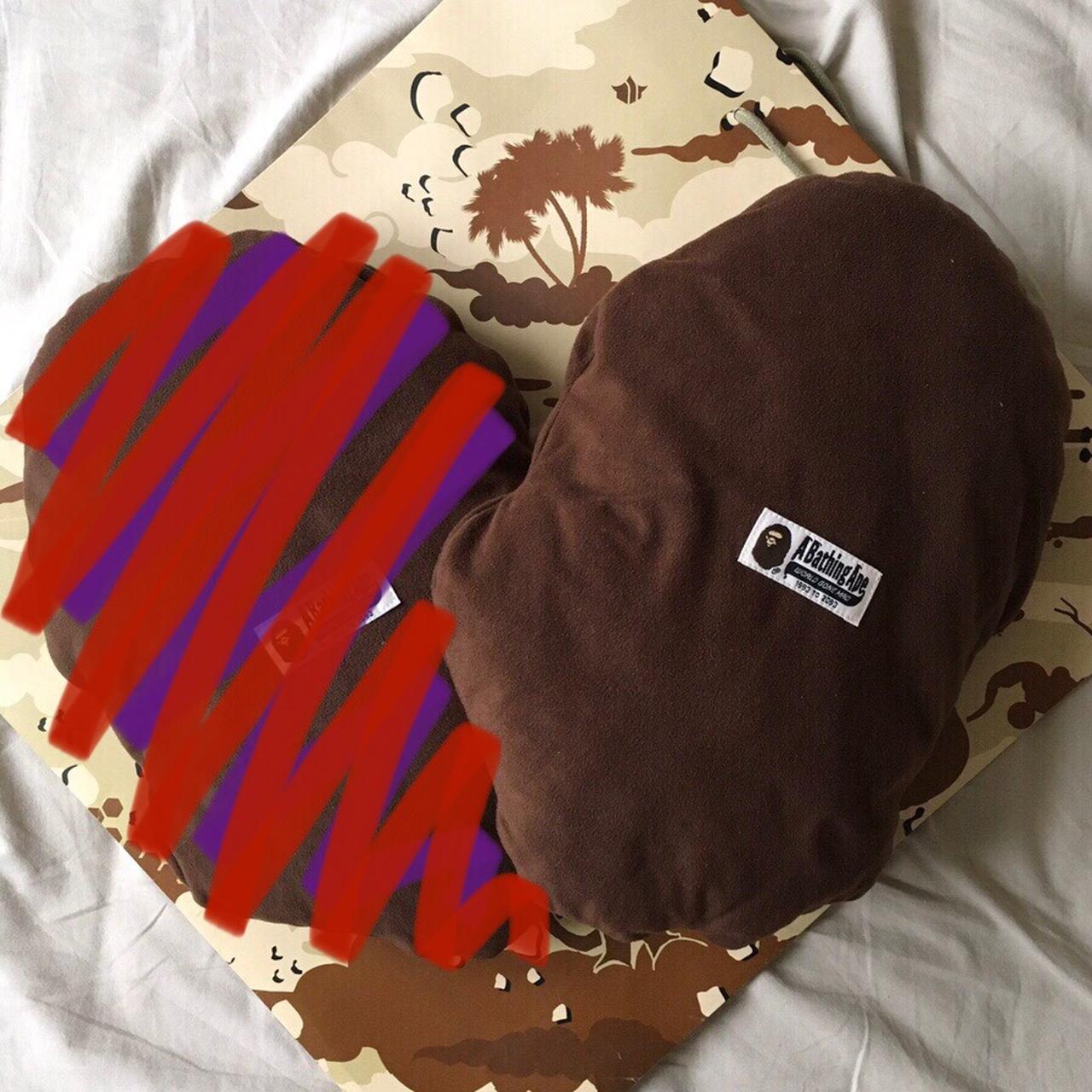 Bape Ape Head Cushion Brown