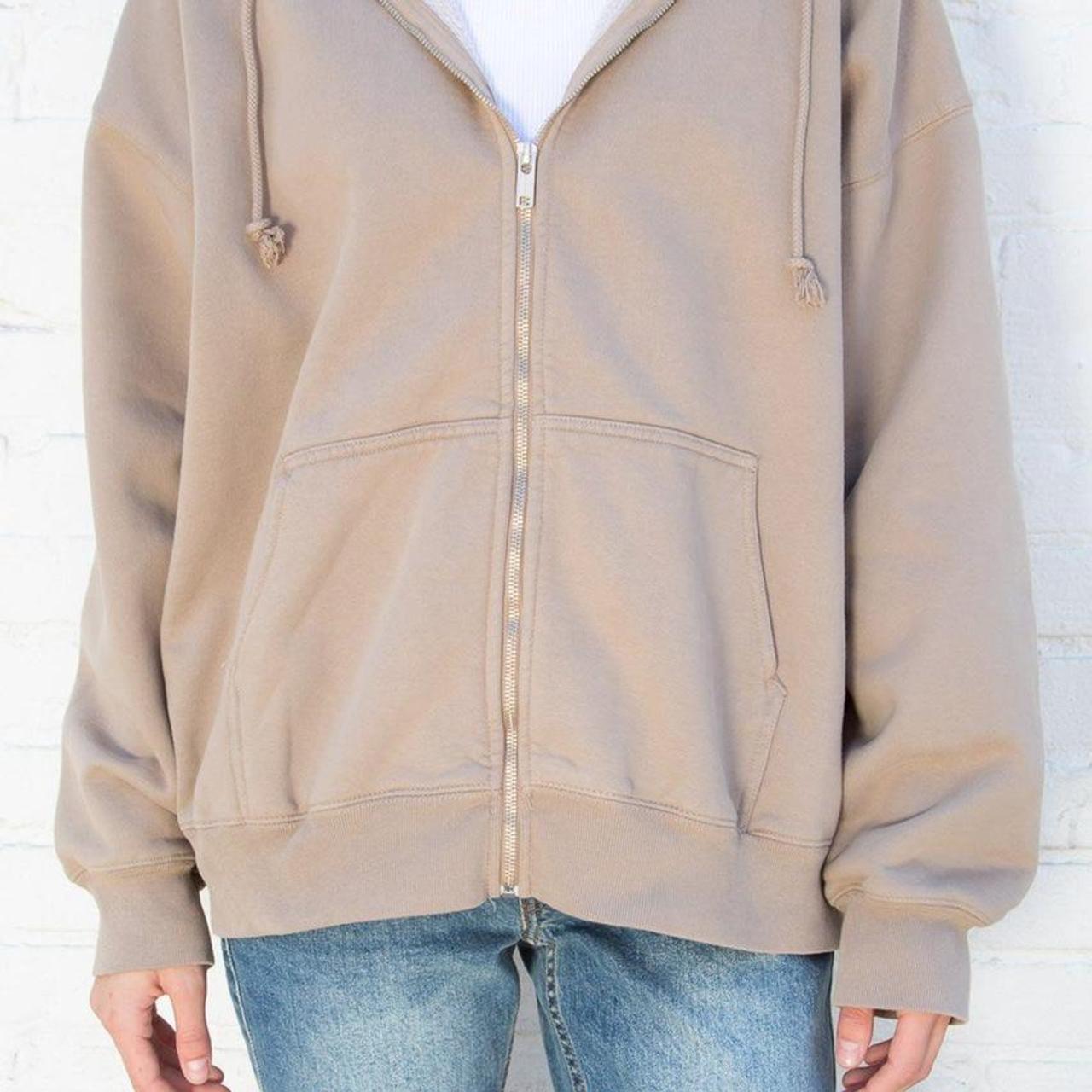Brandy Melville Carla hoodie, Tan/brown/beige