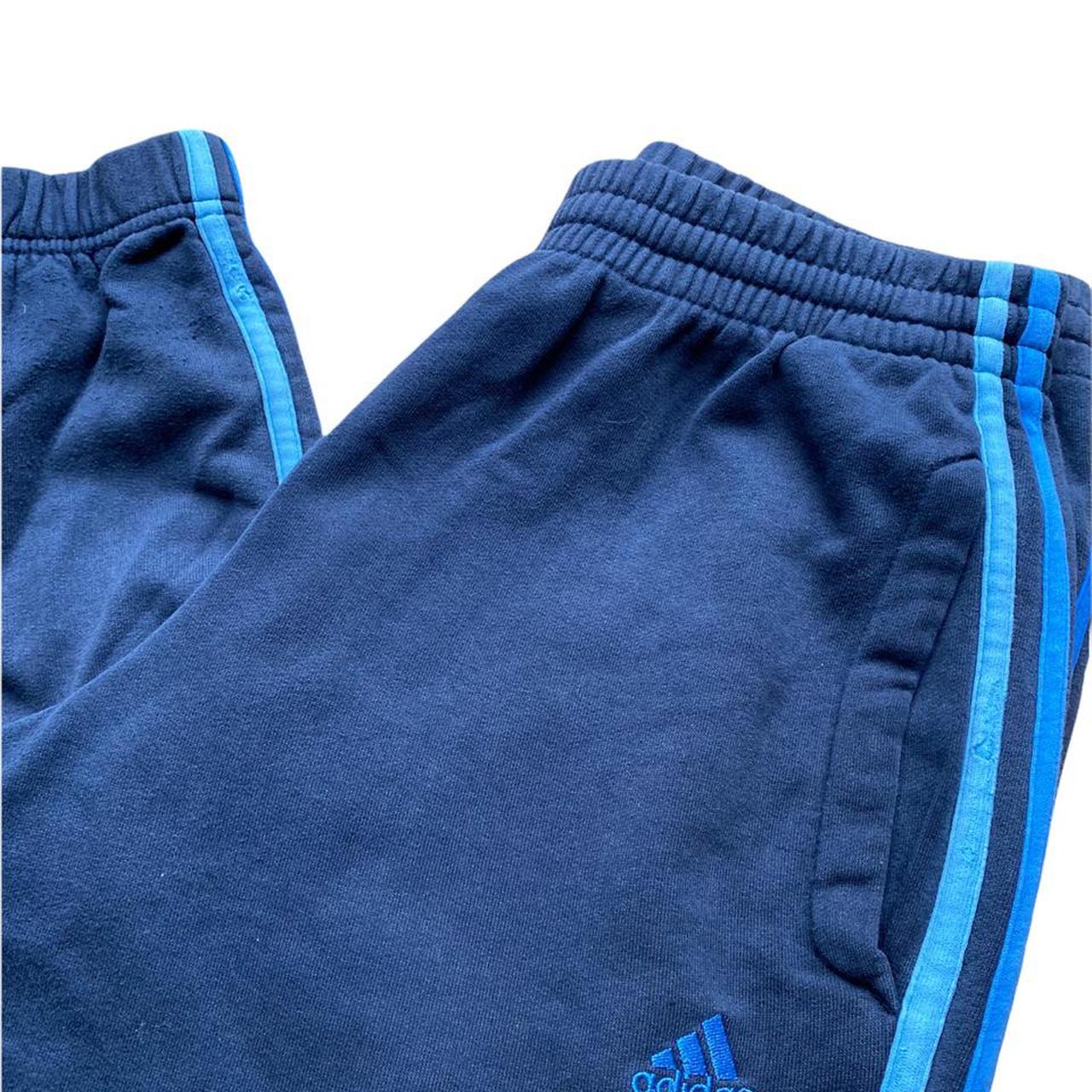 Vintage Adidas Tracksuit Bottoms In A Navy Blue Depop 0491