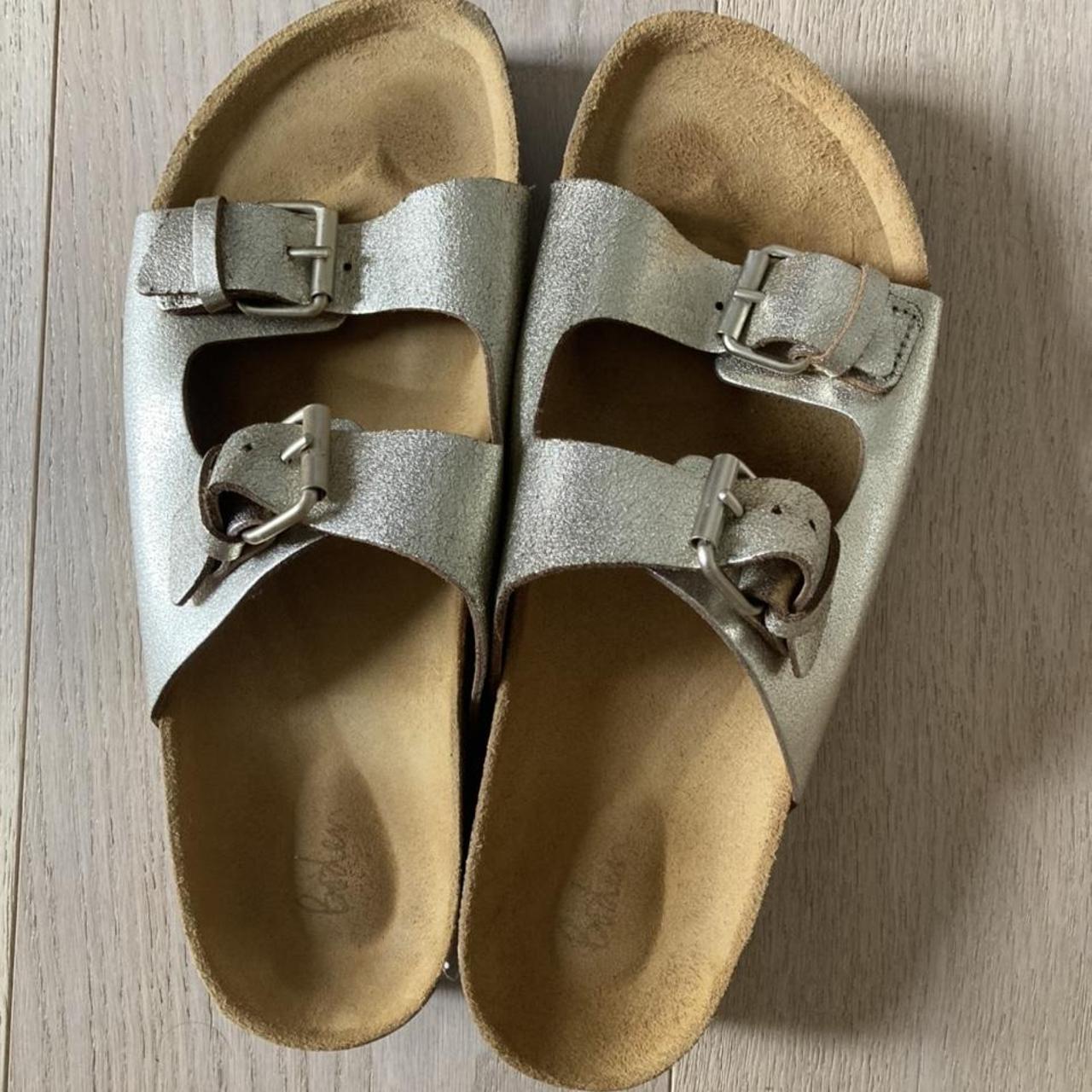 Boden Women's Gold Sandals | Depop