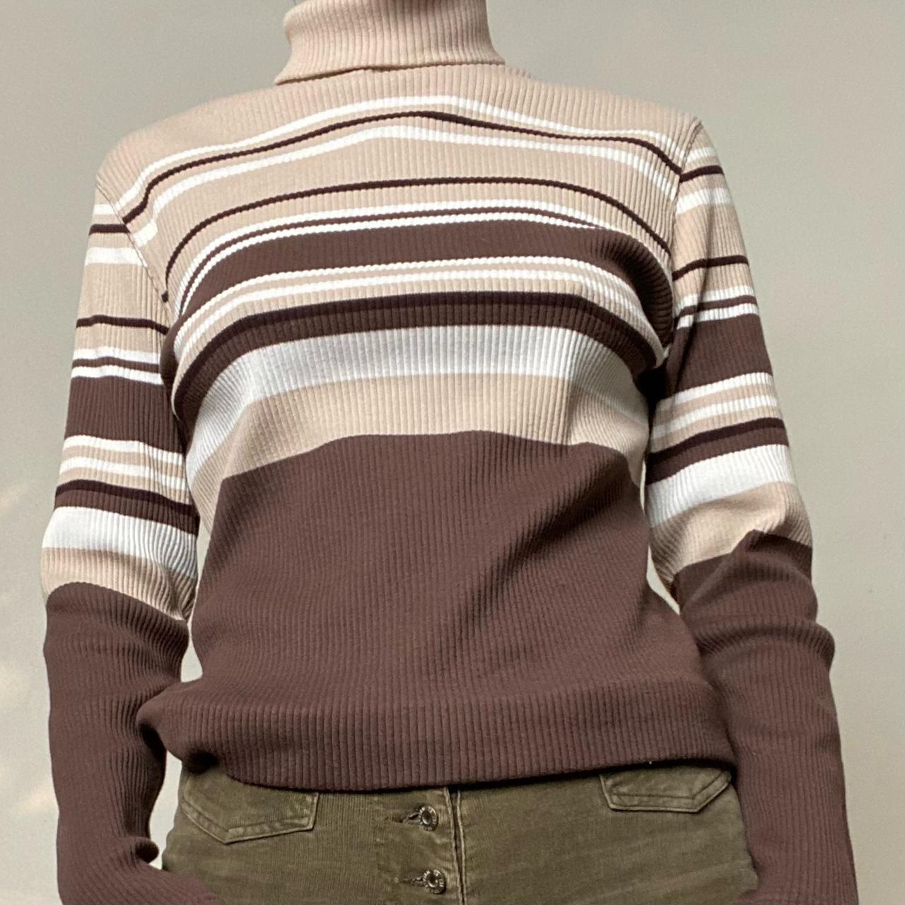 Alpine Butterfly Women's Brown and Tan Jumper (4)