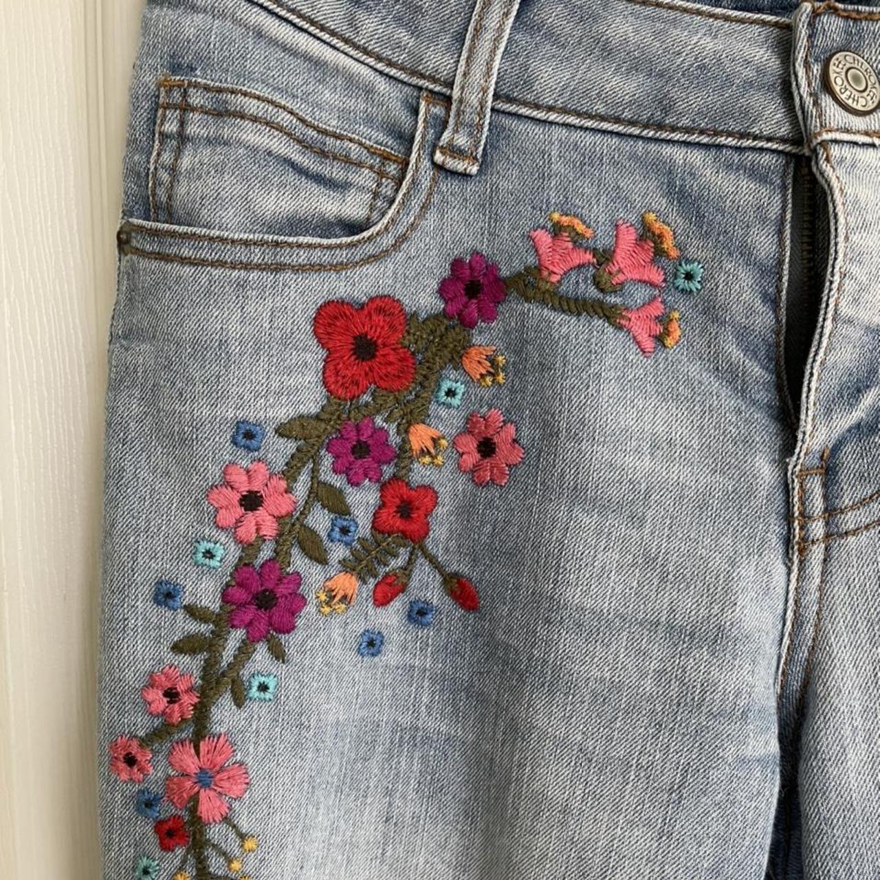 Target store embroidered jeans