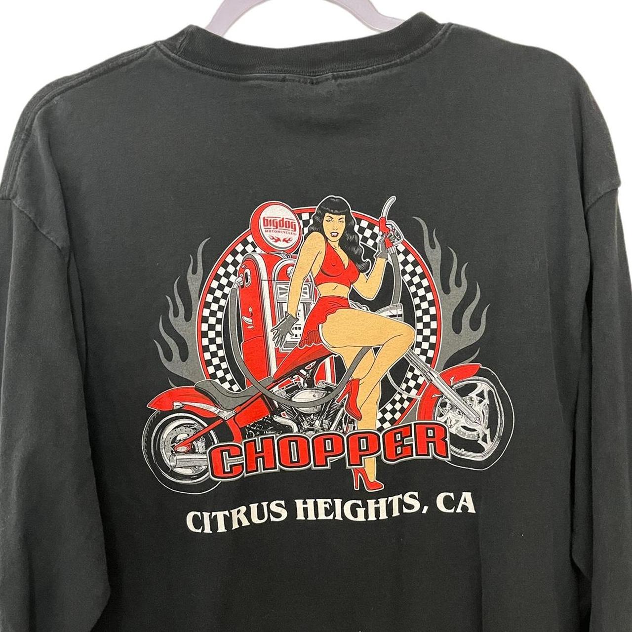 Early 2000s Big Dog Choppers pinup girl Biker moto... Depop