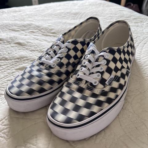 checkered vans trippy