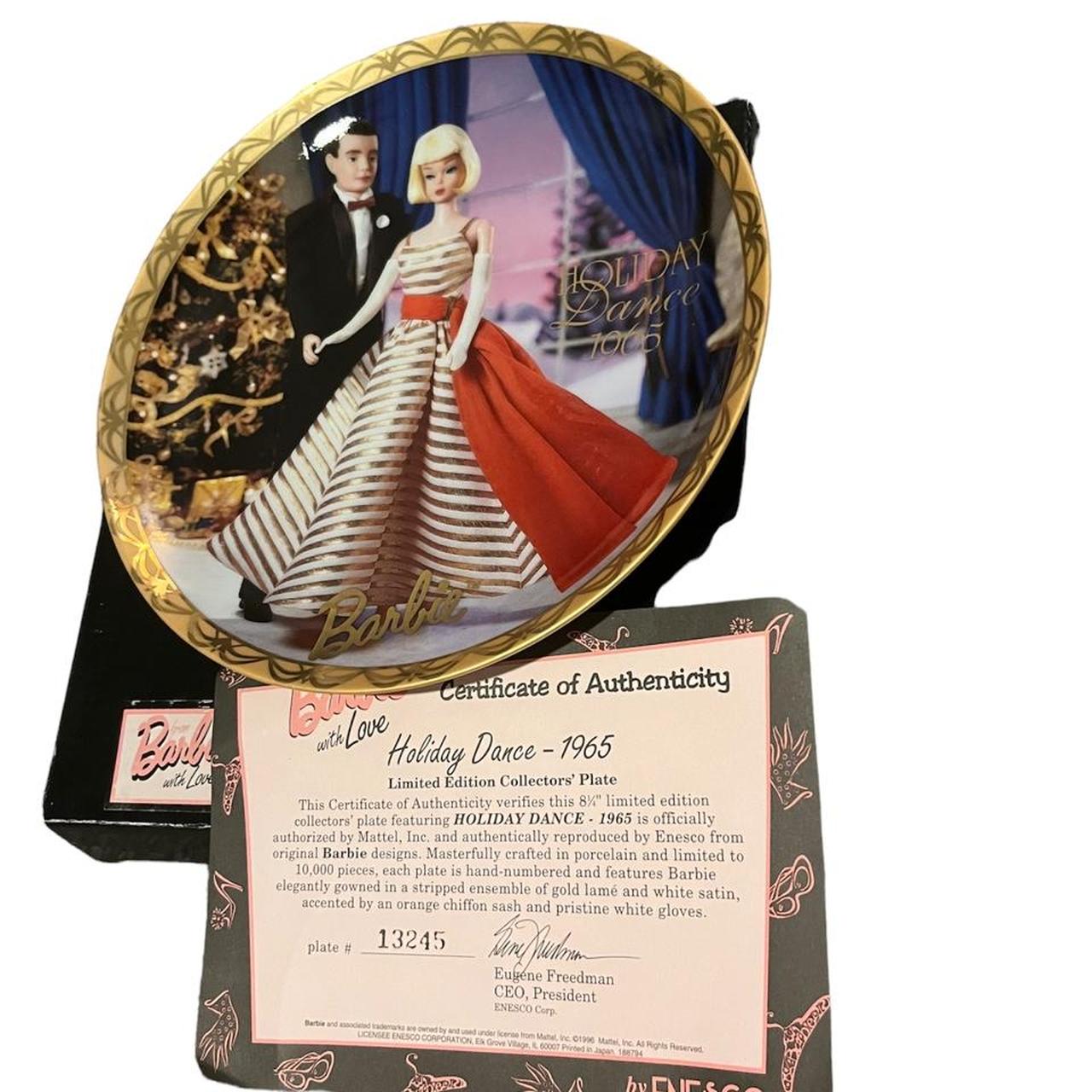 1965 barbie holiday dance plate