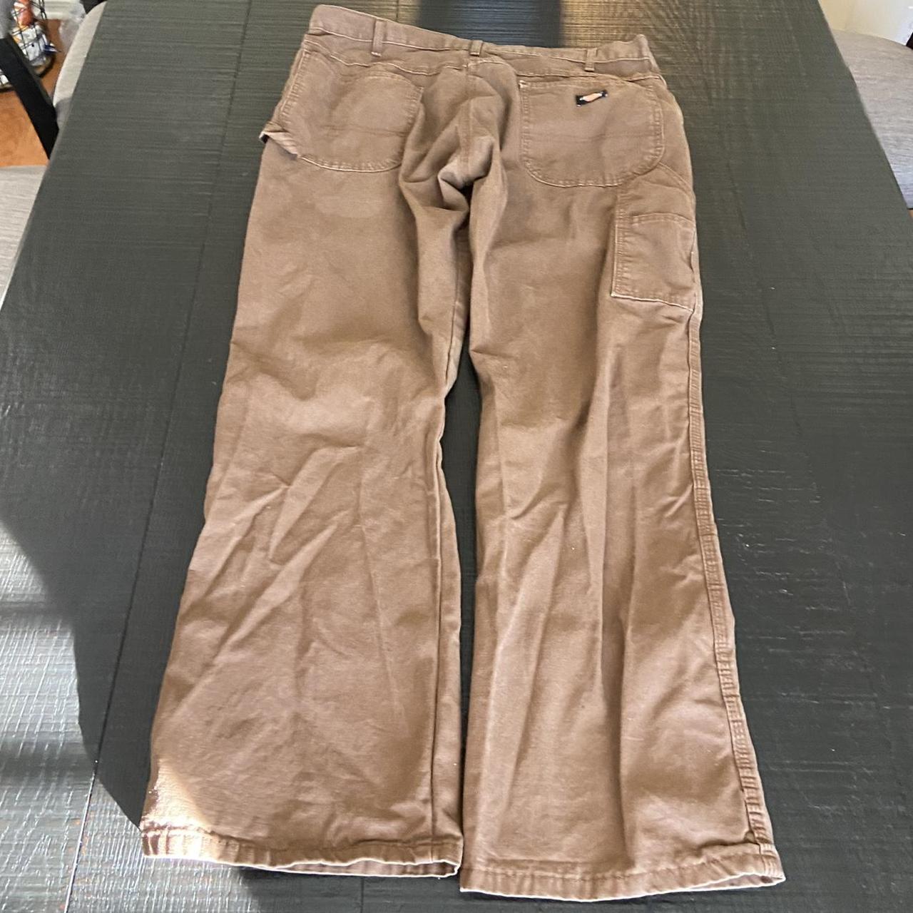 brown DICKIES carpenter pants. 36 waist. NO FLAWS…. - Depop