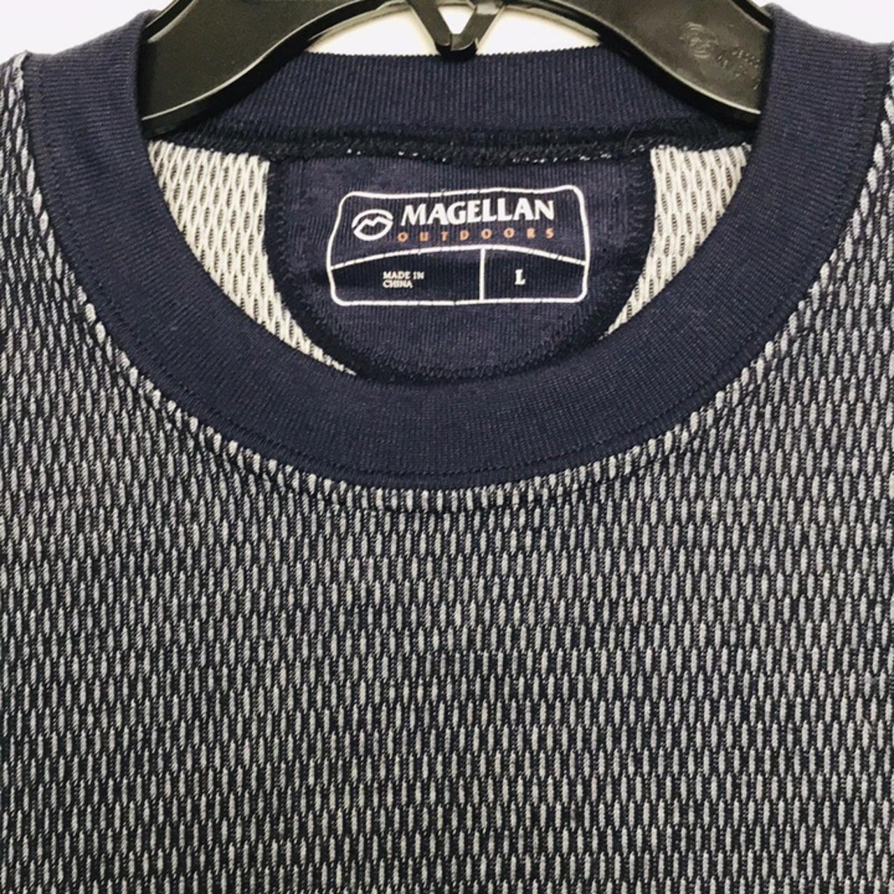 Magellan Outdoors Shirt Mens Large Gray Black - Depop