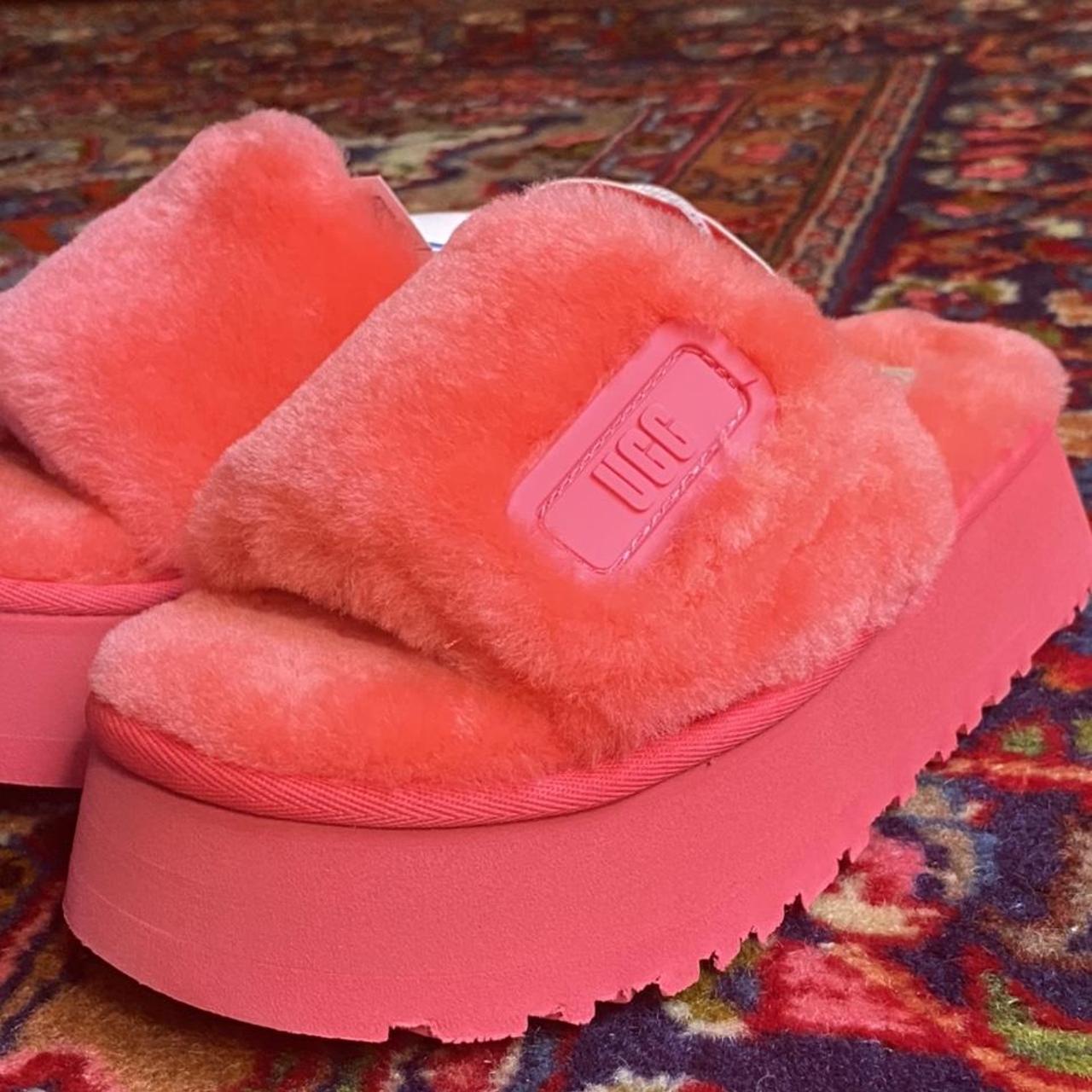 UGG SLIPPERS!! Pink UGG slides! So comfy and cutest... - Depop