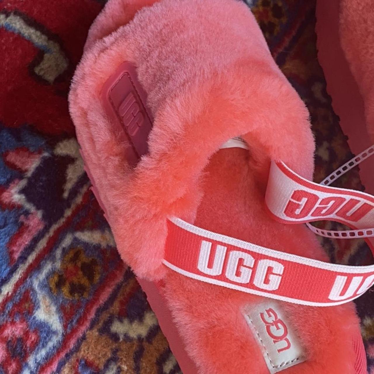 UGG SLIPPERS!! Pink UGG slides! So comfy and cutest... - Depop