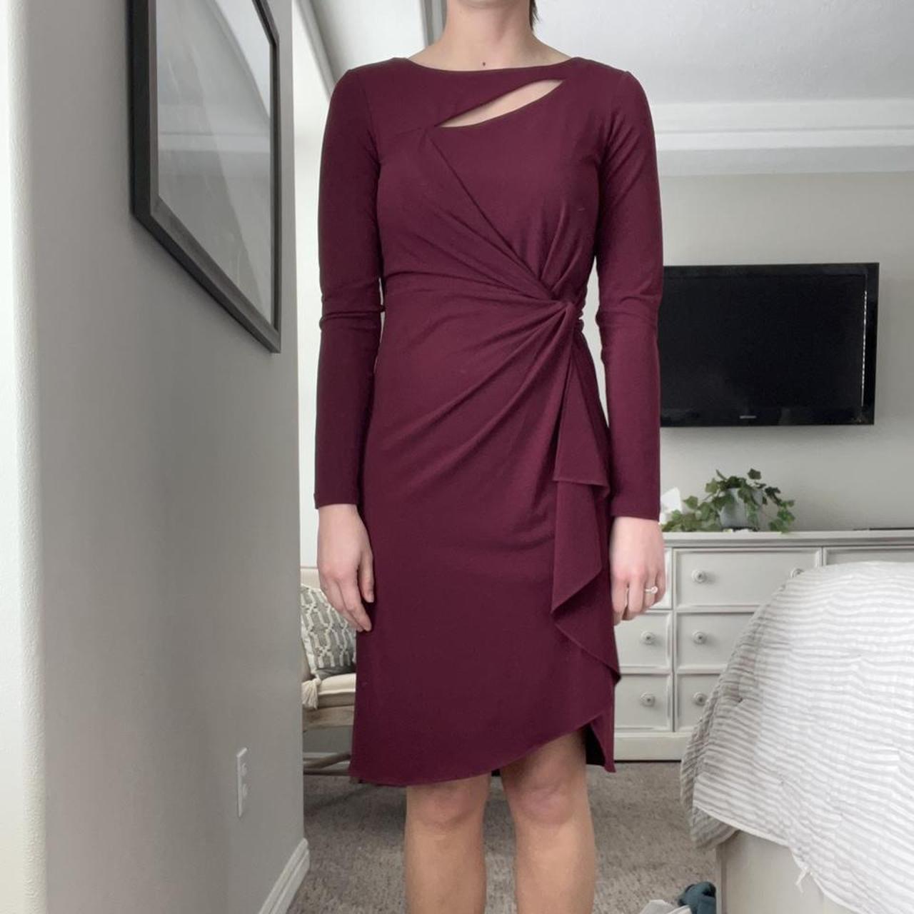 Product Image 1 - Long sleeve plum colored dress,