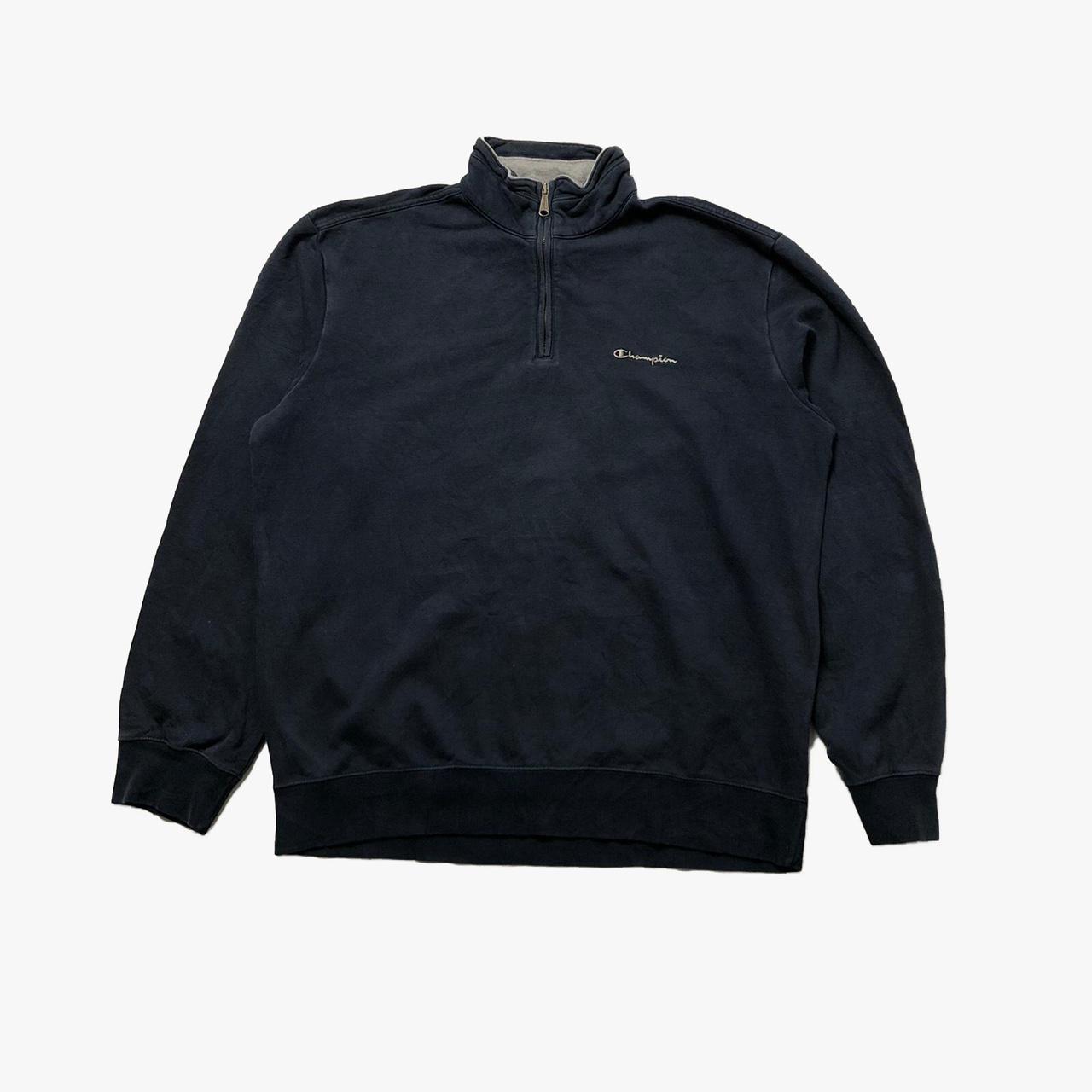 Vintage Champion 1/4 zip sweatshirt. Size large.... - Depop