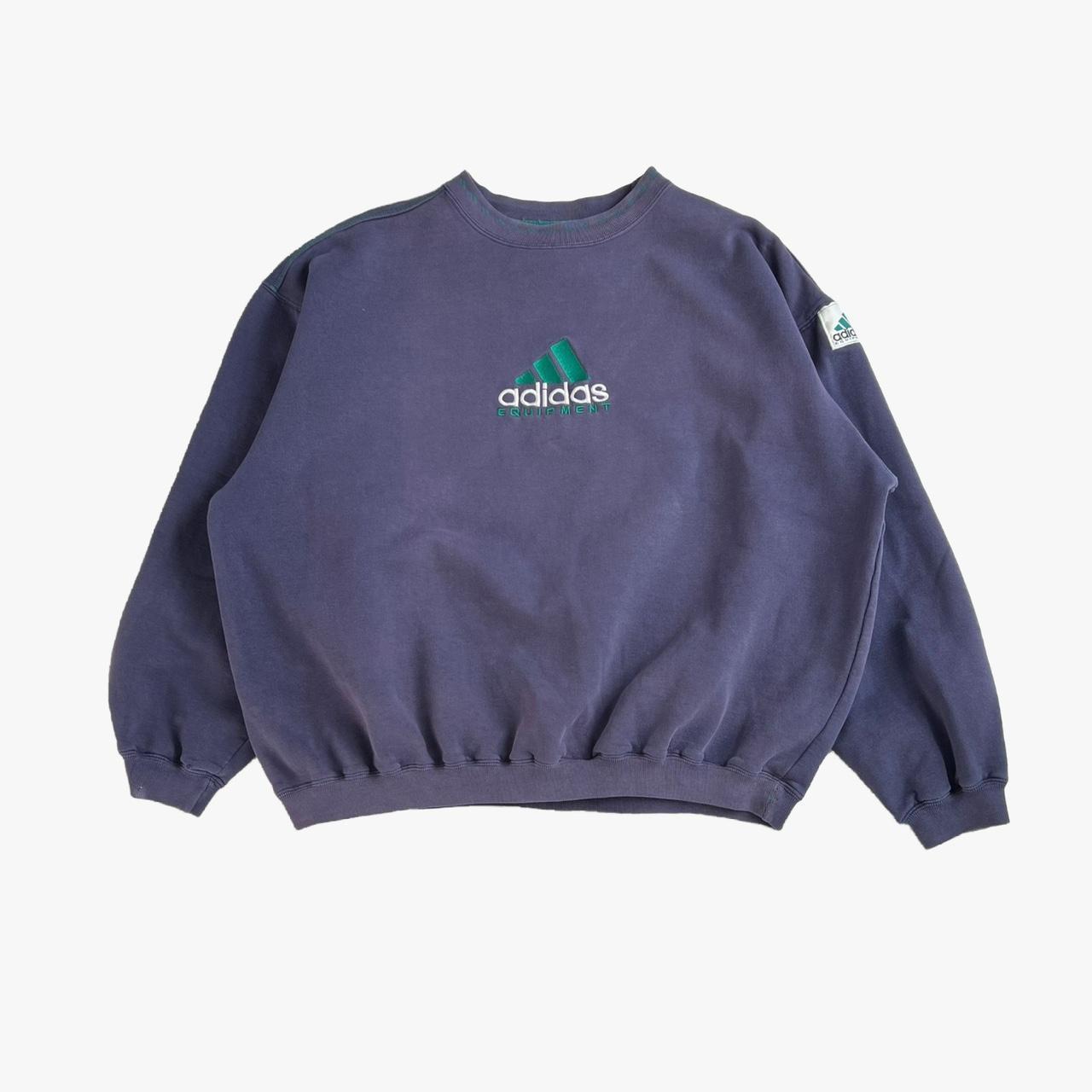 Vintage 90’s Adidas EQT sweatshirt. Size large. Item... - Depop