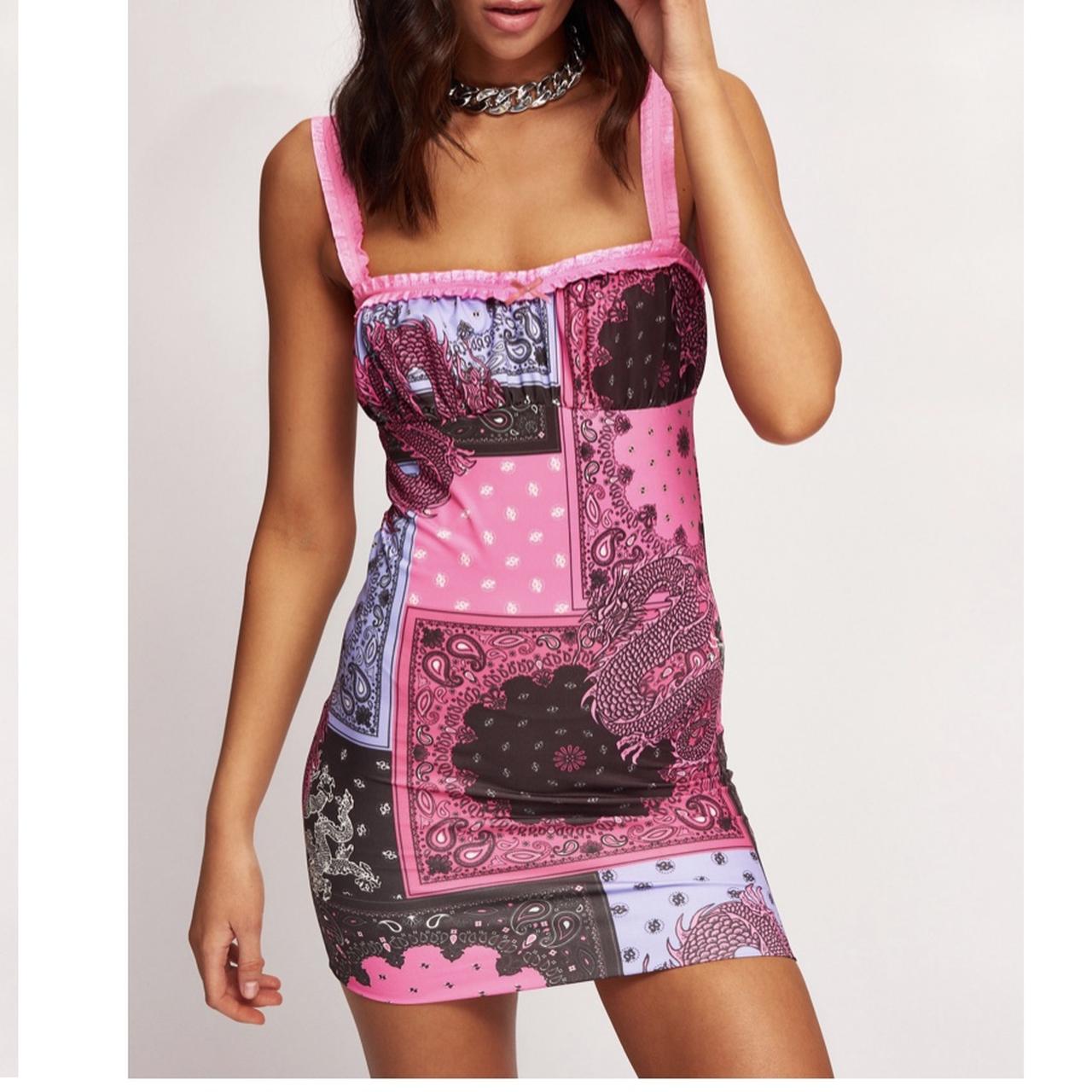 JADED London purple bandana mini dress, perfect... Depop