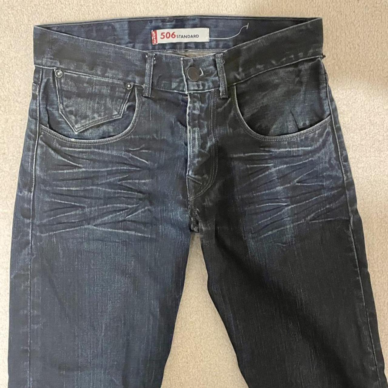 The best vintage 506 LEVIS!! Dark blue wash and... - Depop