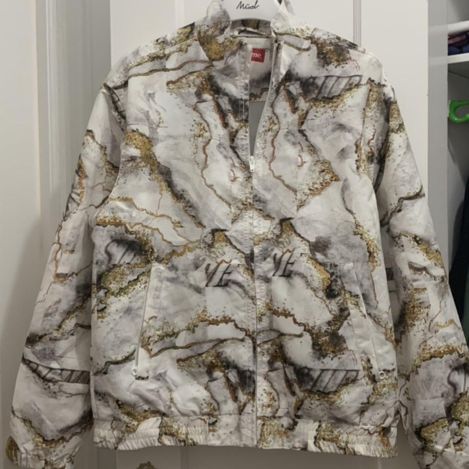 Supreme marble track jacket Size S, brand new,... - Depop