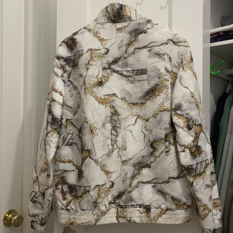 Supreme marble track jacket Size S, brand new,... - Depop