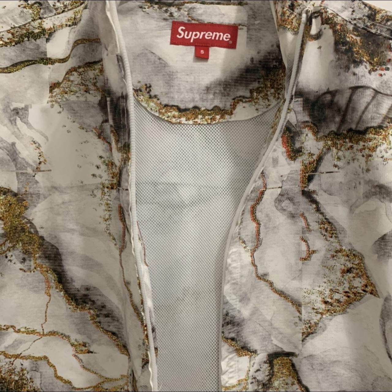 Supreme marble track jacket Size S, brand new,... - Depop