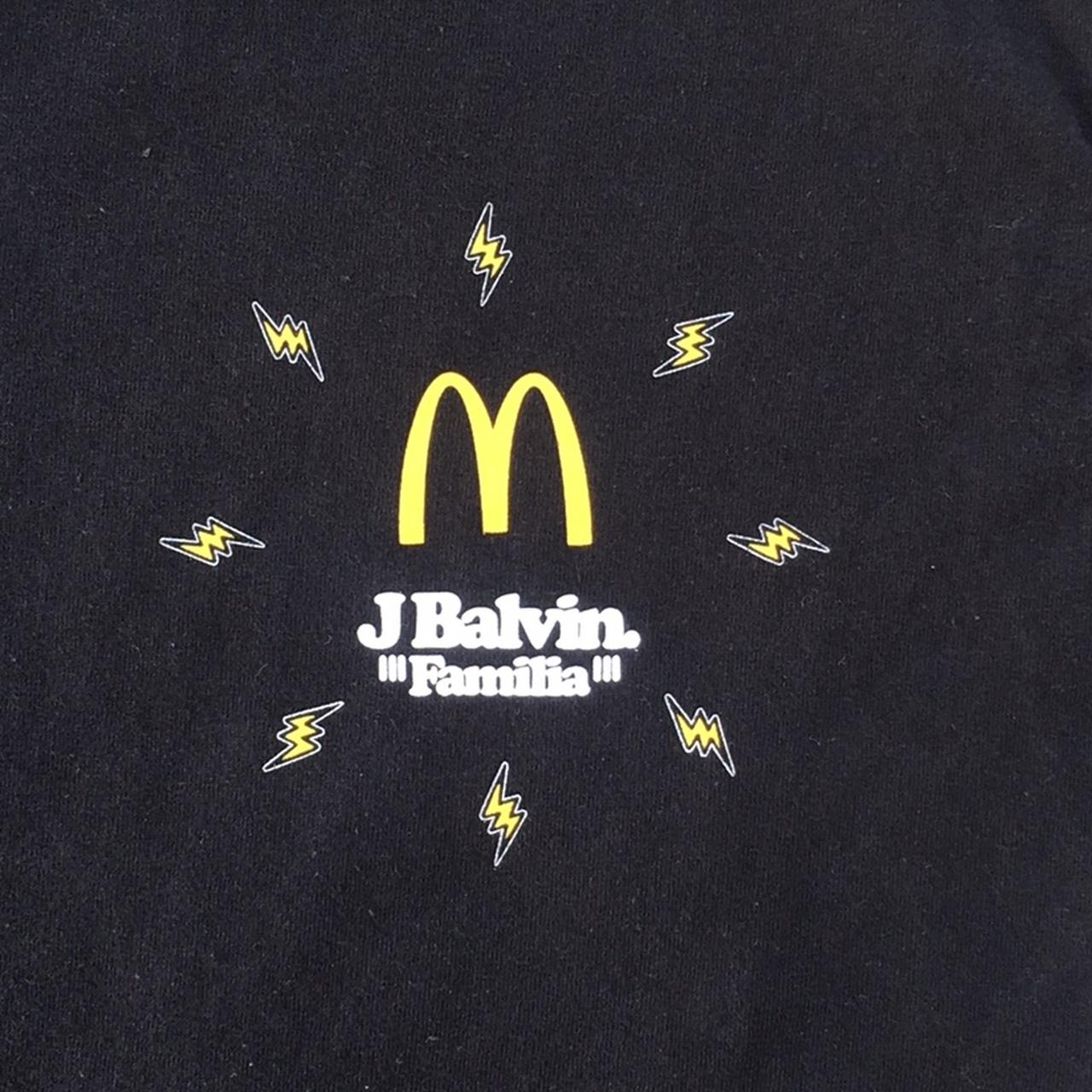 J Balvin x McDonald's Logo Tee Black Men's - FW20 - US