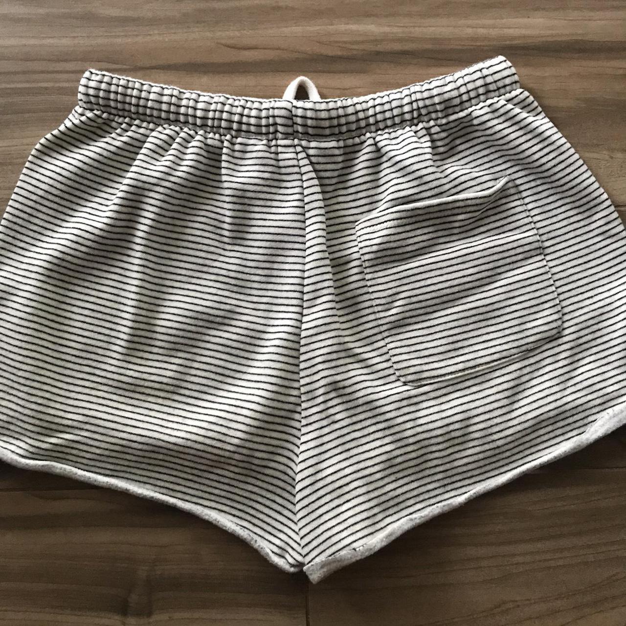 Casual striped shorts, they have a slight fleece... - Depop