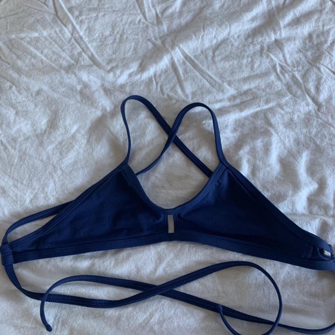 super cute navy blue jolyn bikini top, old favorite - Depop