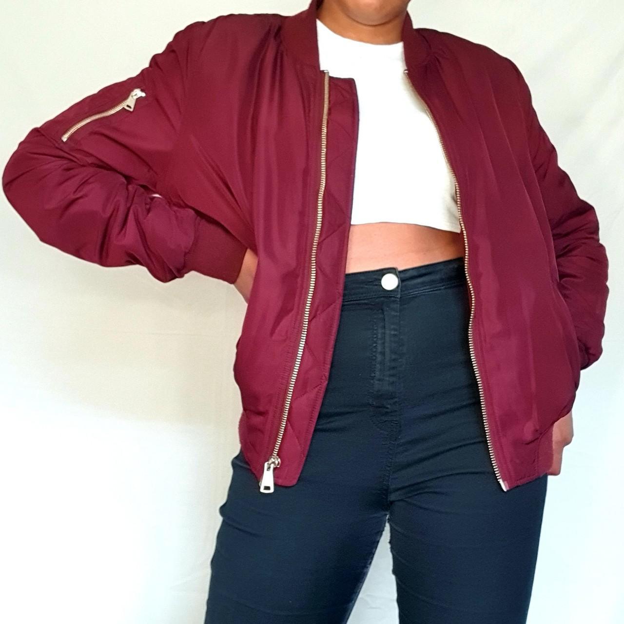 Topshop red outlet jacket