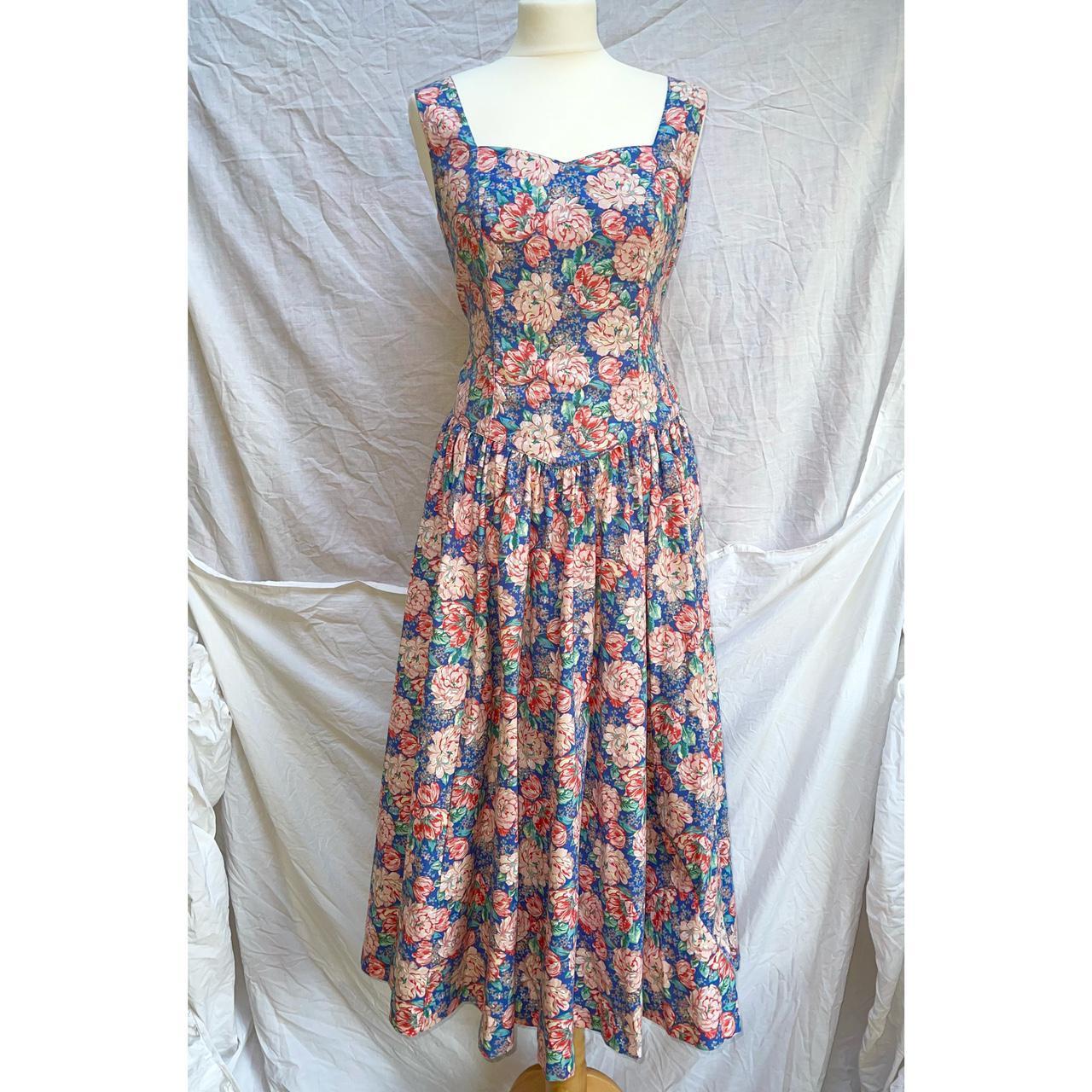 Beautiful Laura Ashley Maxi dress, beautiful full... - Depop