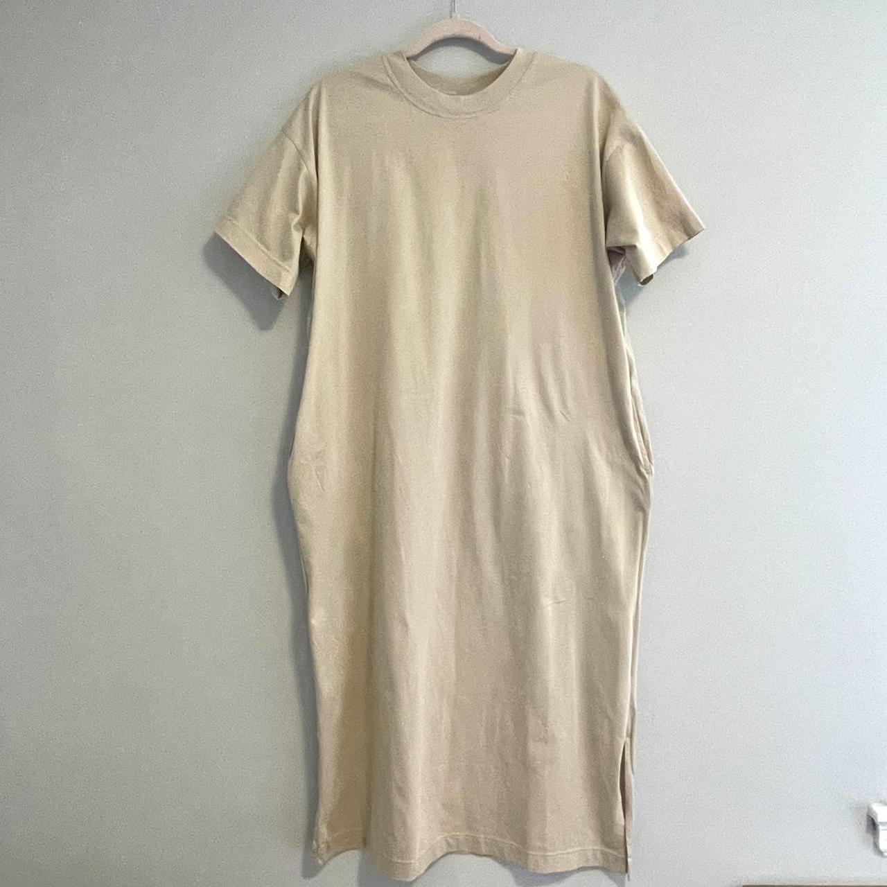 UNIQLO cotton shirt dress Size: M women's; I am... - Depop