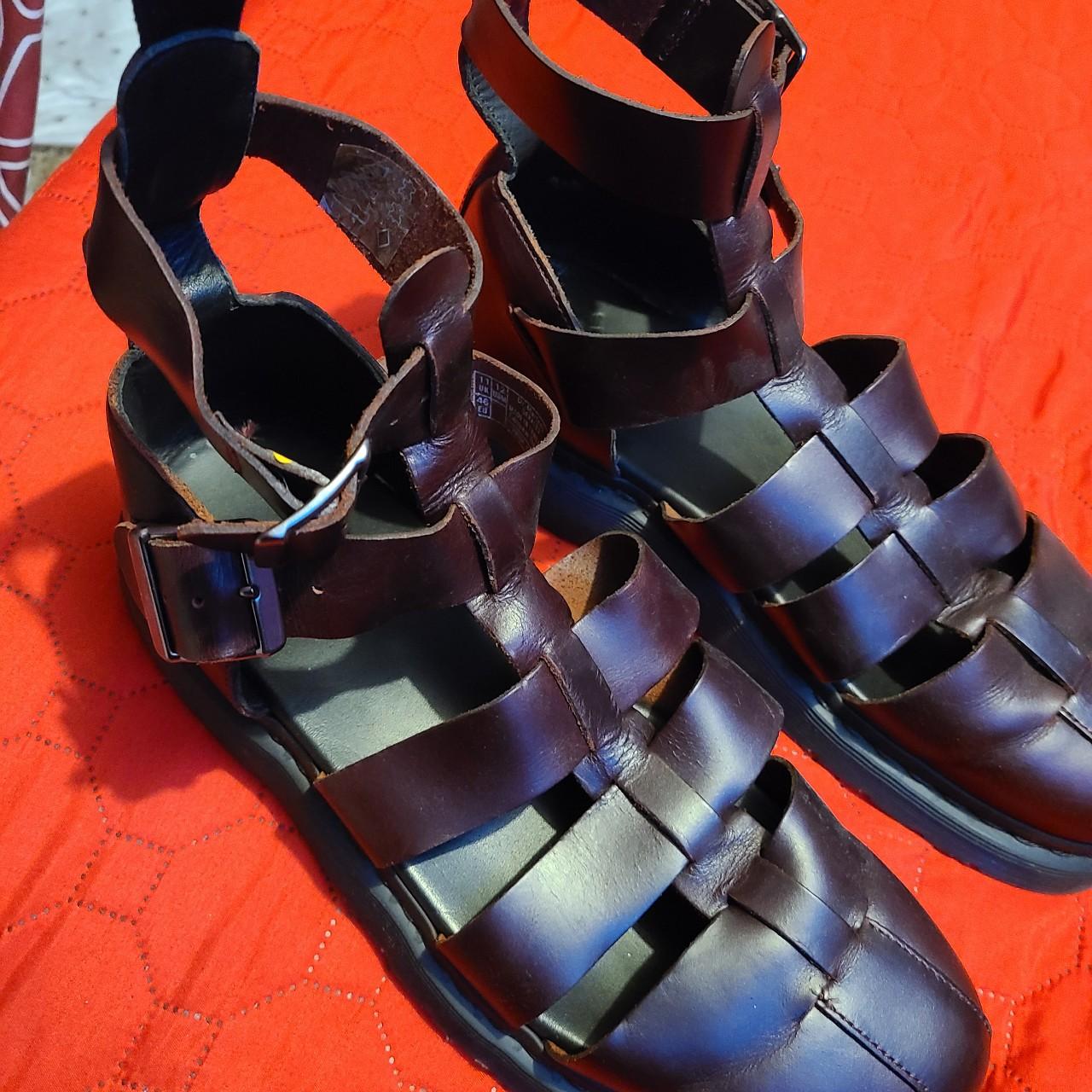 Burgundy store gladiator sandals