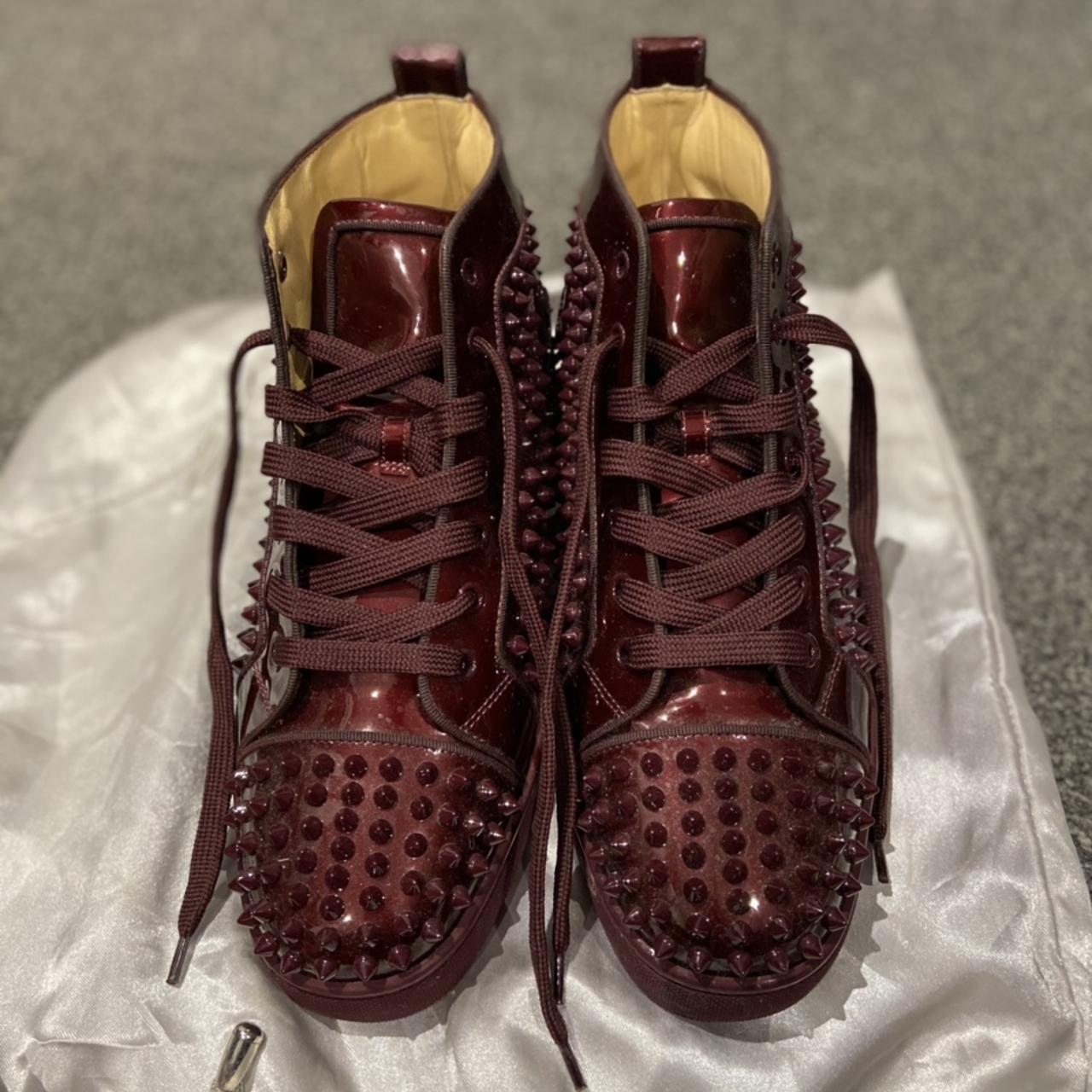 Burgundy louboutins outlet mens