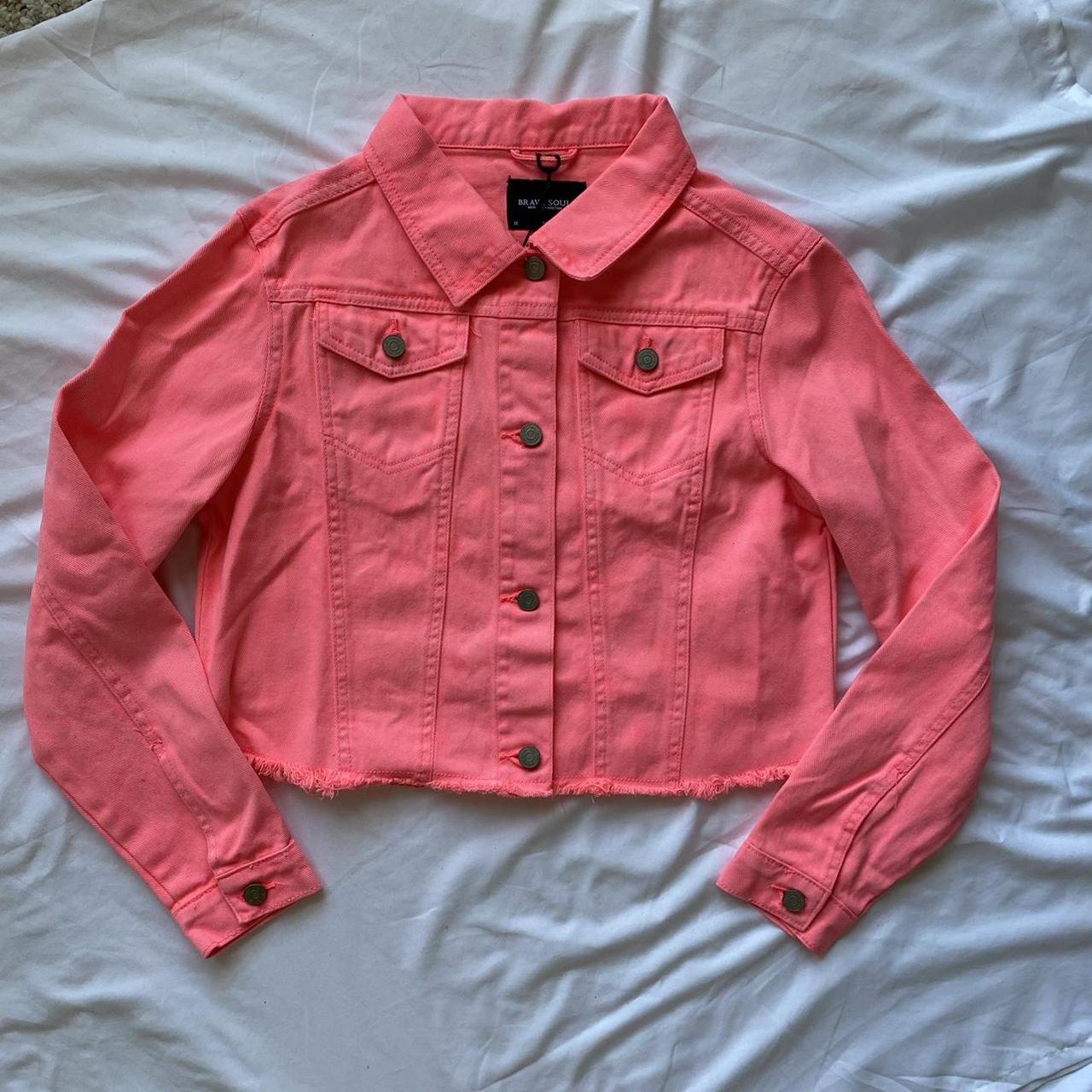 💖 HOT PINK DENIM JACKET Really cute vibrant, bright... Depop