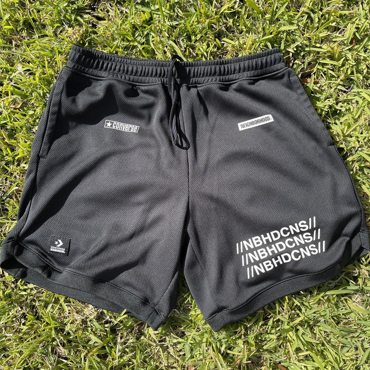 Converse Men's Black and White Shorts