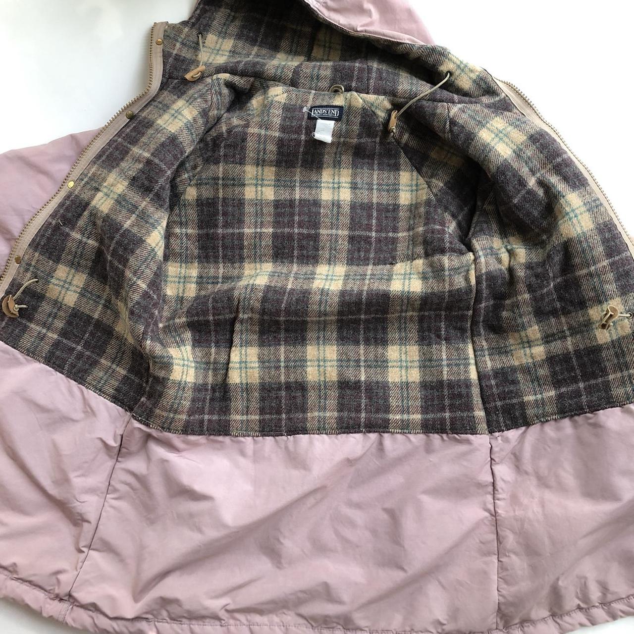 Vintage 80s Lands’ End Blanket Lined Coat Size... Depop