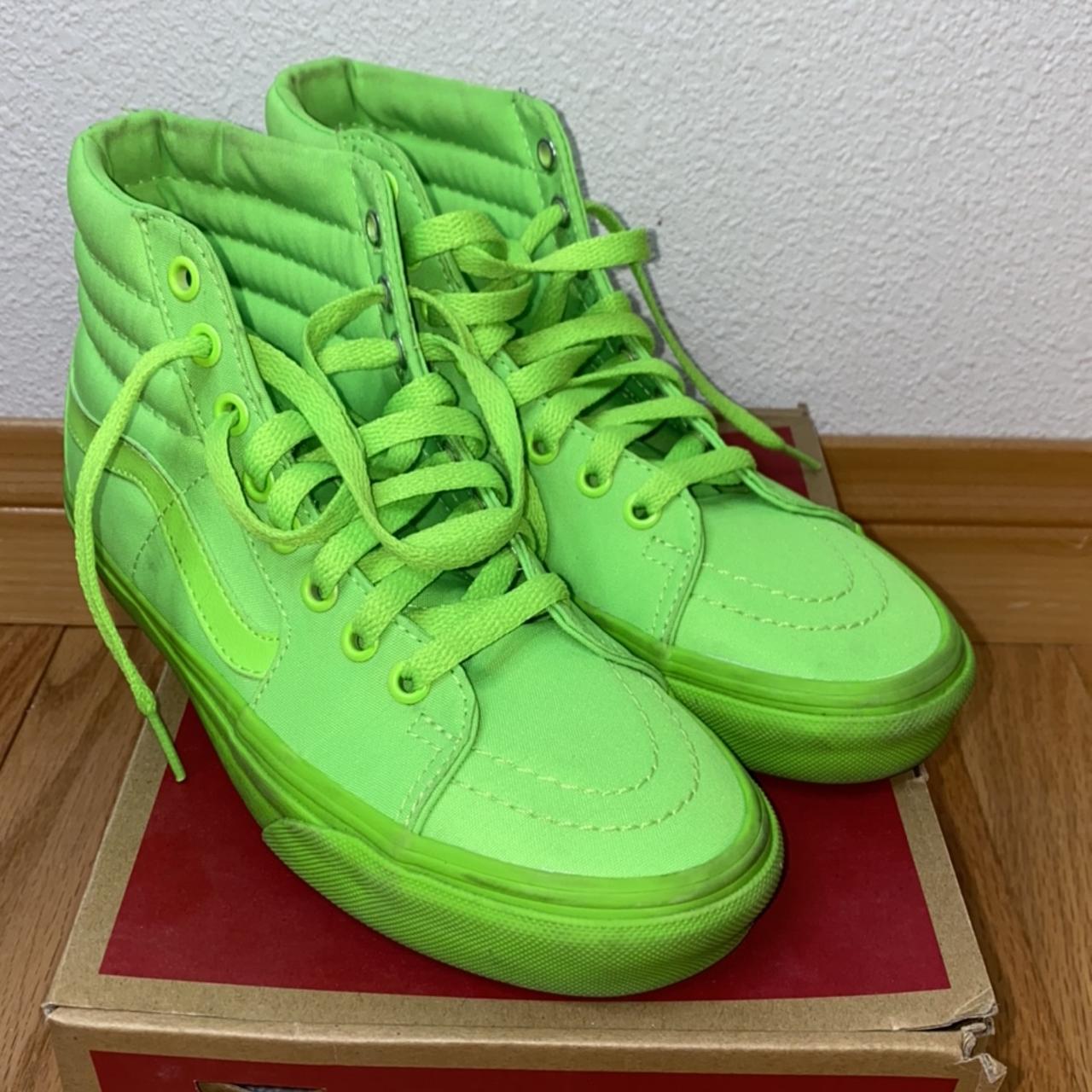 Lime green vans best sale