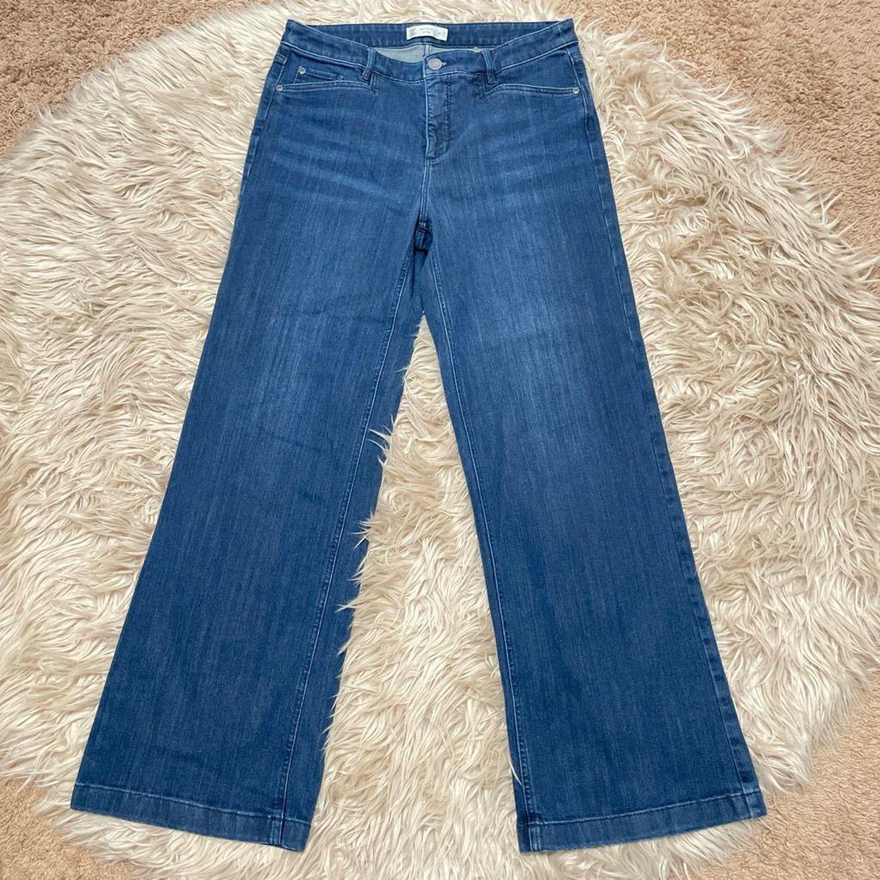 J Jill Wide Leg Long Jeans Excellent Condition Depop wallpaper-women-long-hair-legs-sitting-black-hair-swimwear