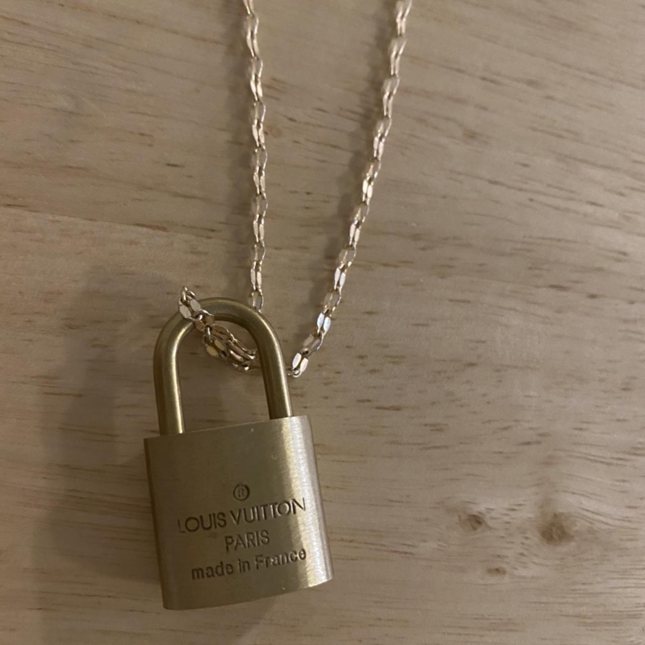On HOLD - Authentic Louis Vuitton Lock necklace - Depop