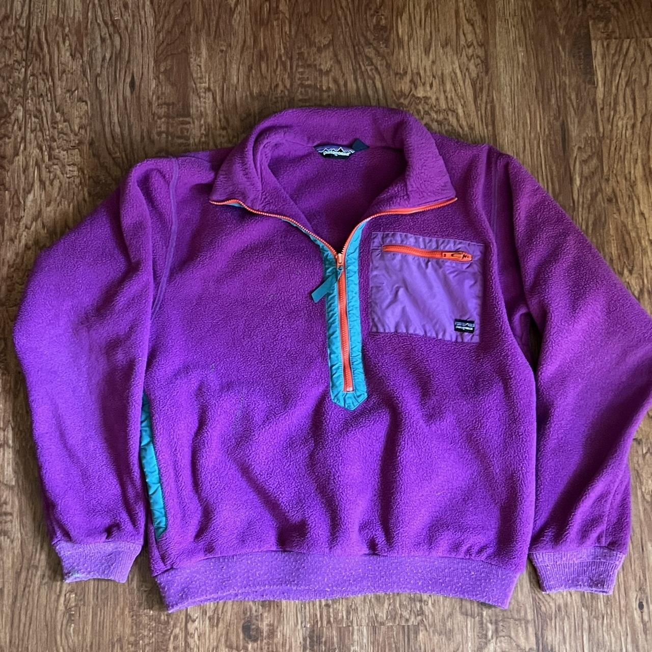 VINTAGE PATAGONIA FLEECE ZIP JACKET Fair condition,... - Depop