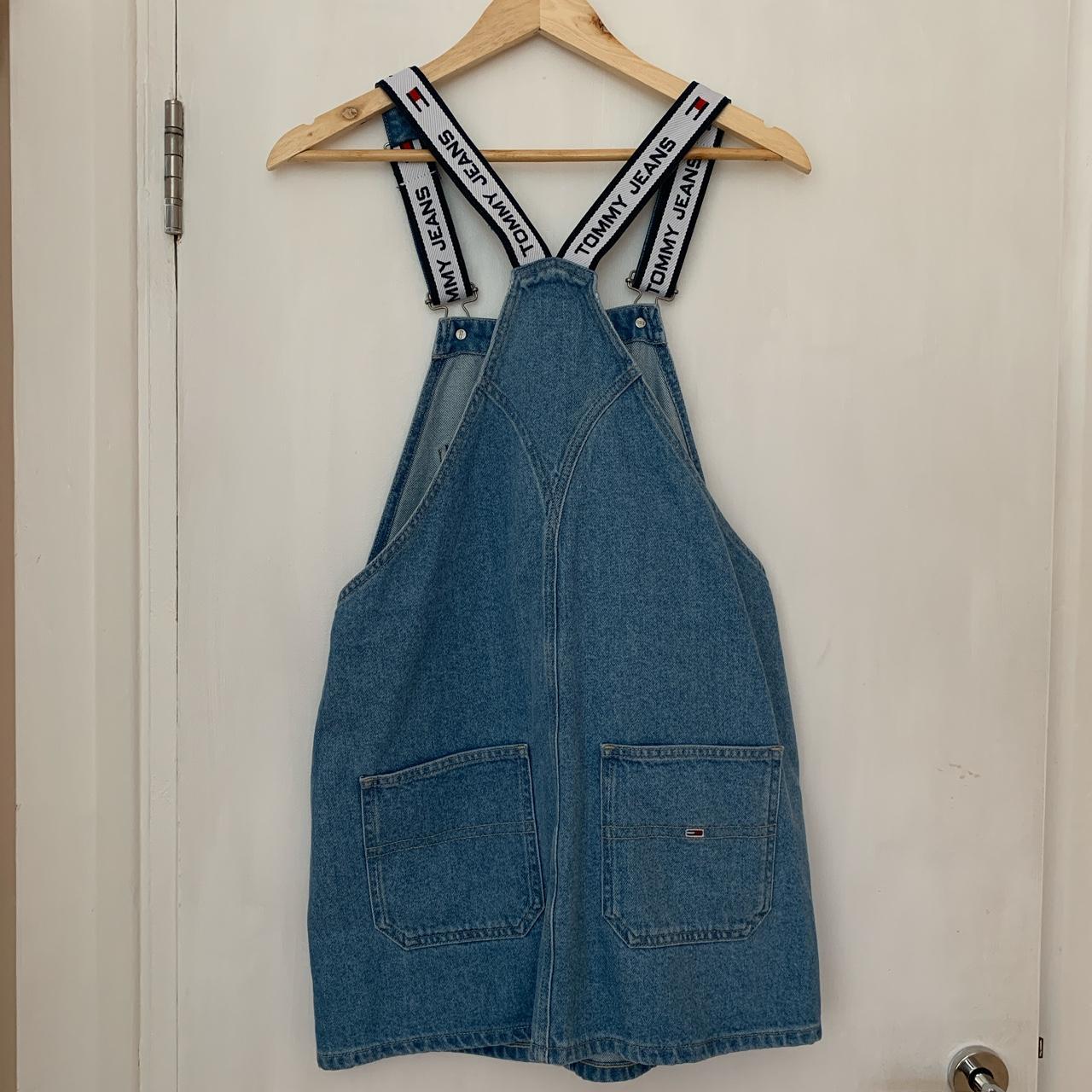 Tommy Hilfiger dungaree dress. Size small, perfect... - Depop