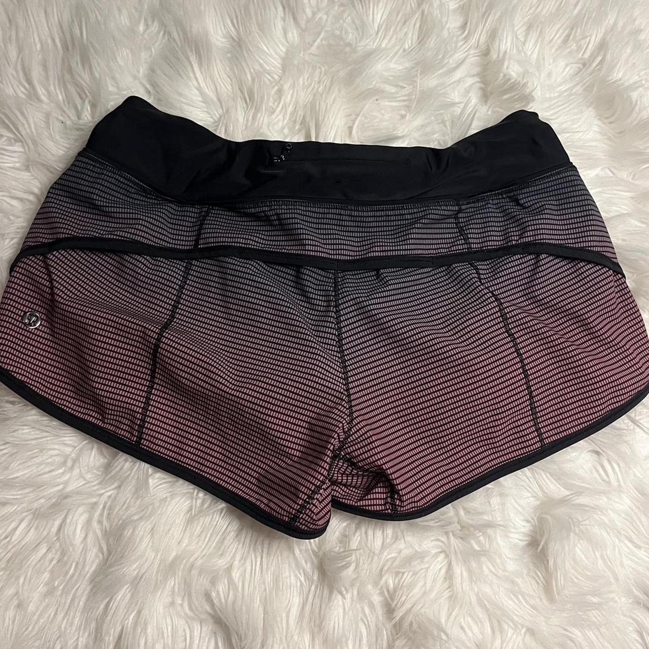 lululemon speed up shorts size 6