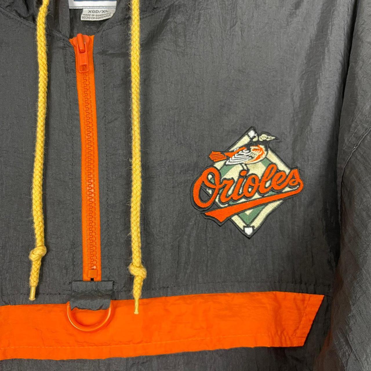 American Vintage Men's Black and Orange Jacket (3)