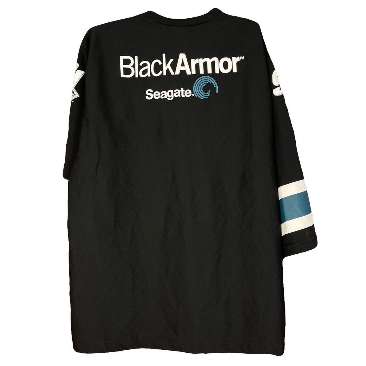 American Vintage Men's Black and Blue T-shirt (2)
