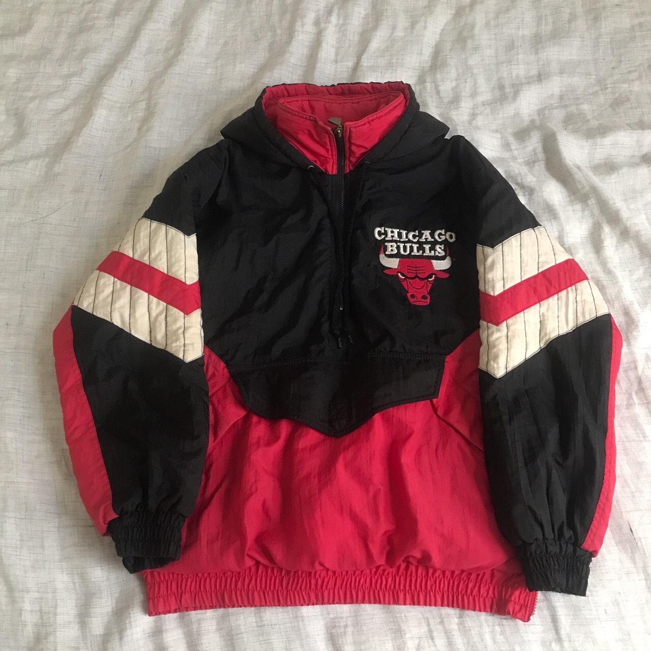 Chicago Bulls '92-'93 Warm Up Jacket - Size: - Depop