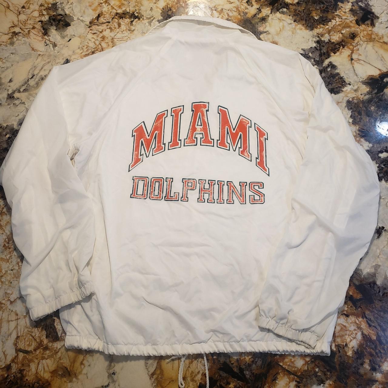 Miami Dolphins Vintage Usa Nfl Jacket Chalk Line Football 