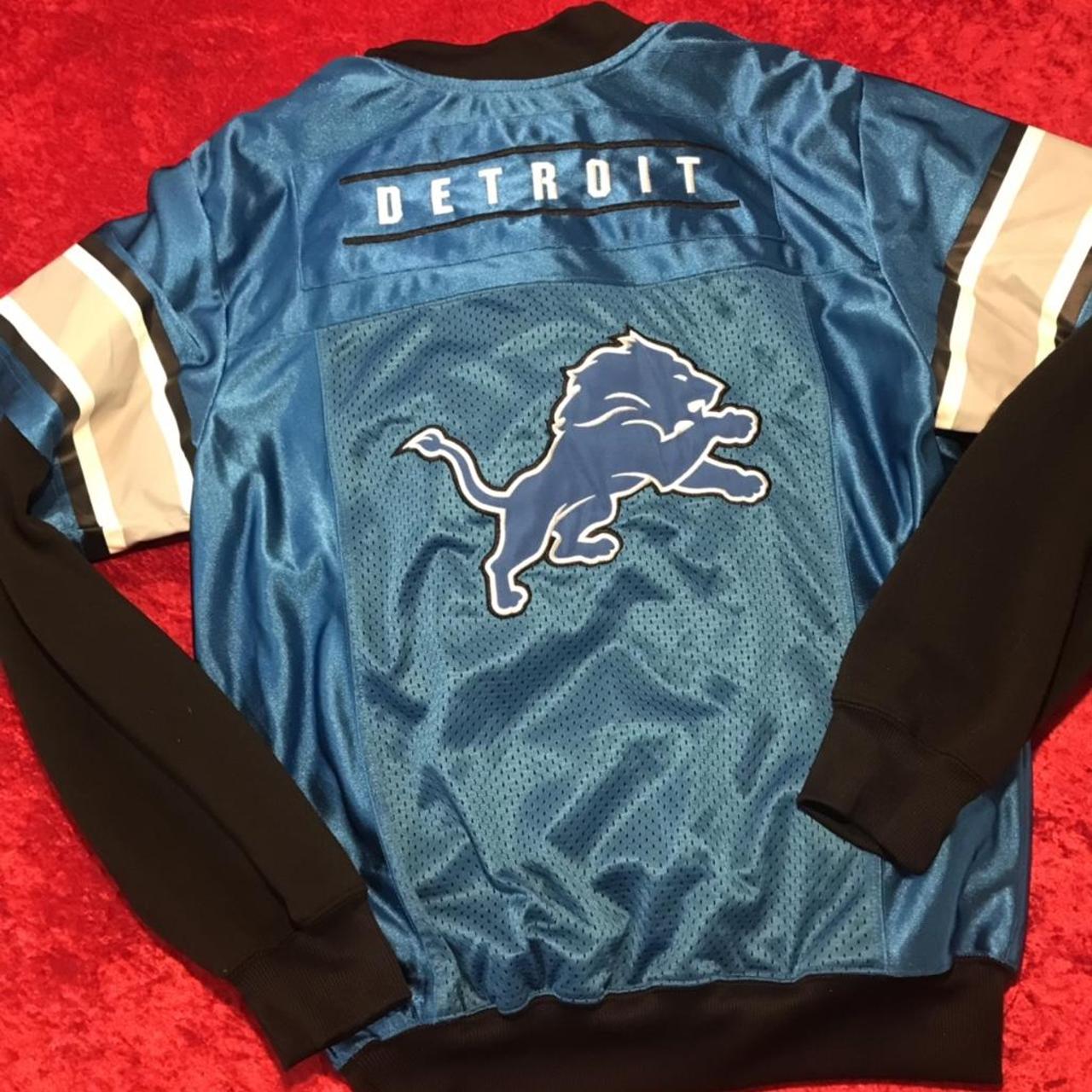 NFL Men's Blue And Black Hoodie | Depop