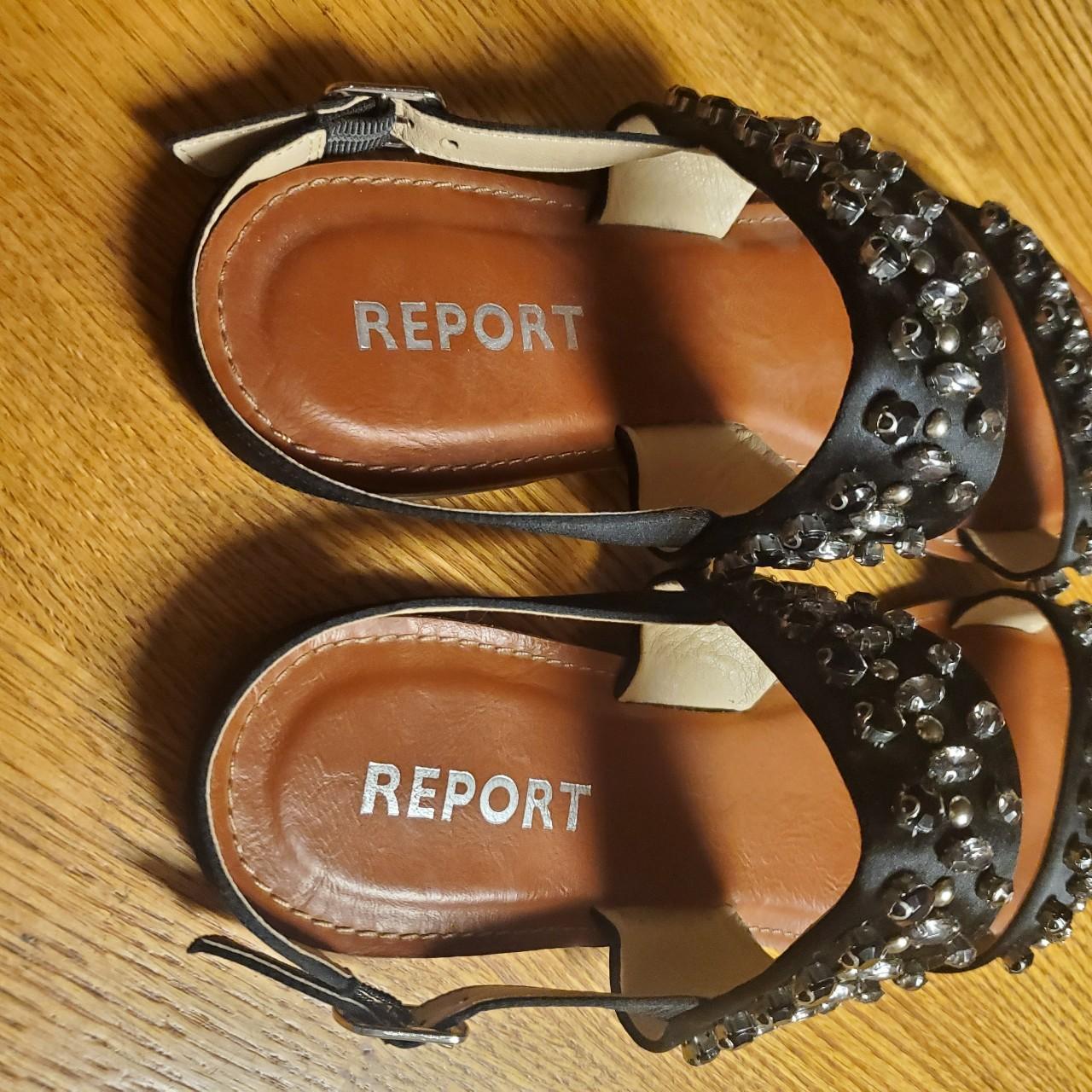 Report clearance black sandals