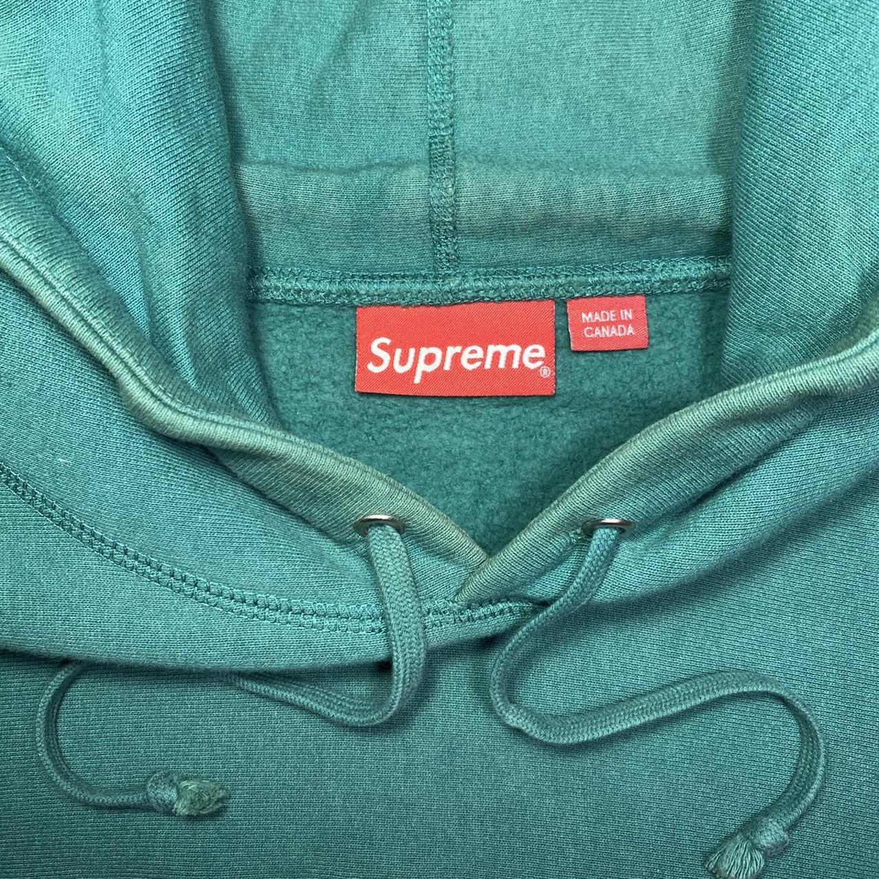 Supreme Cord Collegiate Logo Hooded Sweatshirt... - Depop