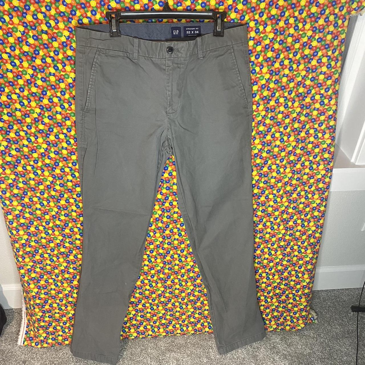 GAP straight fit pants Size 32 x 34 Condition... Depop