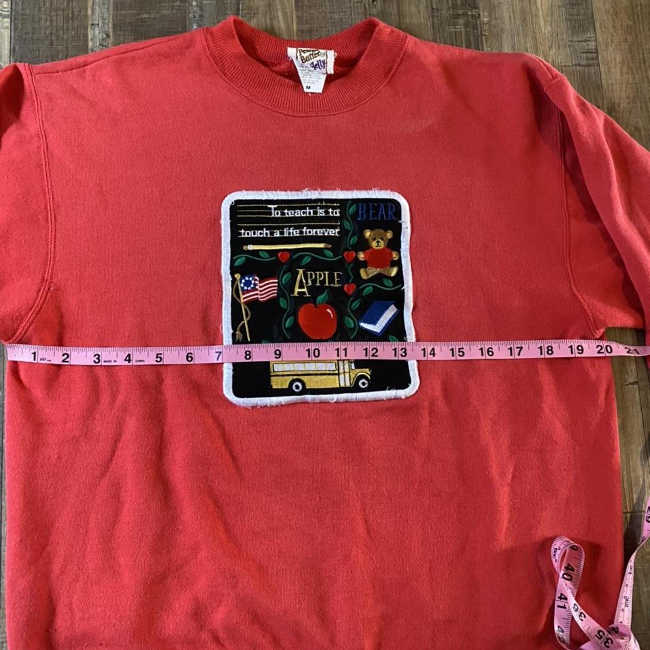 Product Image 2 - Red Teacher Sweater Embroidered/Patch!🍎 
Size