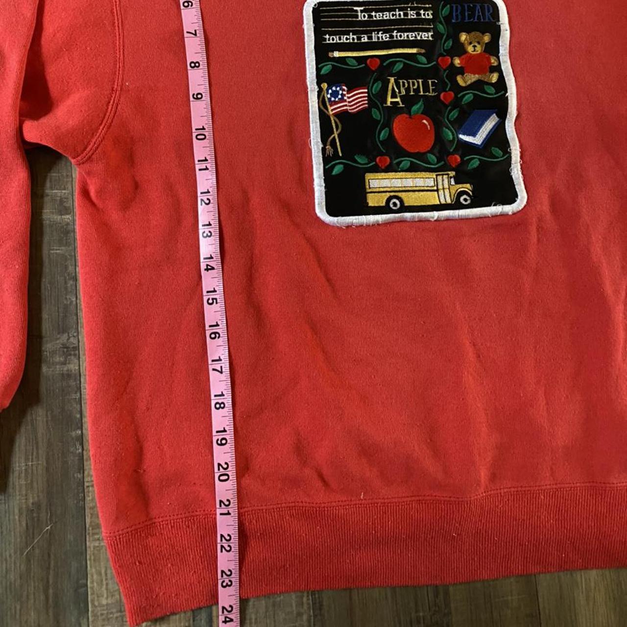 Product Image 3 - Red Teacher Sweater Embroidered/Patch!🍎 
Size